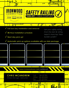Safety rail flyer