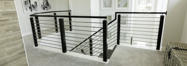 Horizontal bar railing by Ironwood Connection