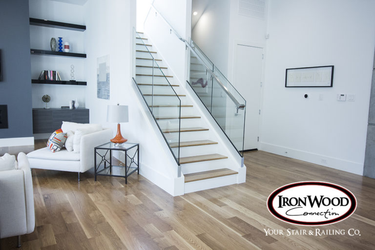Glass railing by Ironwood Connection