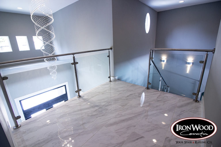 Glass railing by Ironwood Connection