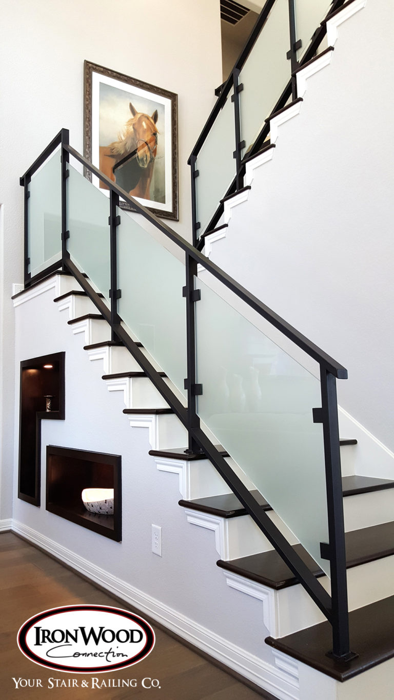 Floating staircase by Ironwood Connection