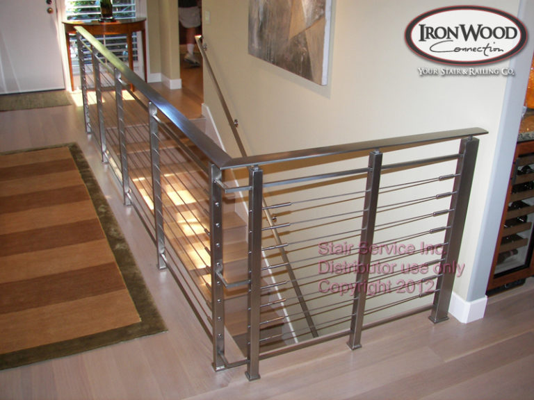 Exterior glass and cable railing by Ironwood Connection