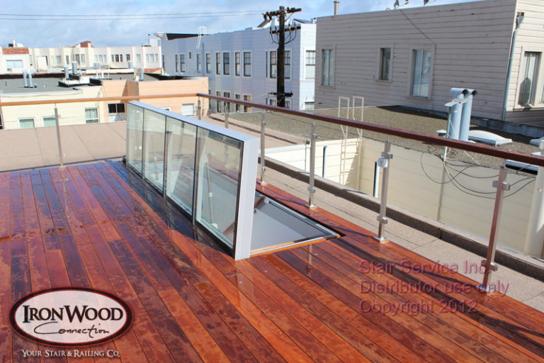Exterior glass and cable railing by Ironwood Connection
