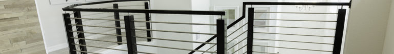 Horizontal bar railing by Ironwood Connection