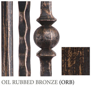 Oil Rubbed Bronze finish sample