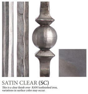 Satin Clear finish sample