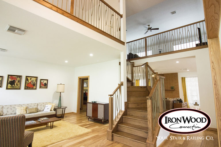 Iron baluster remodel by Ironwood Connection