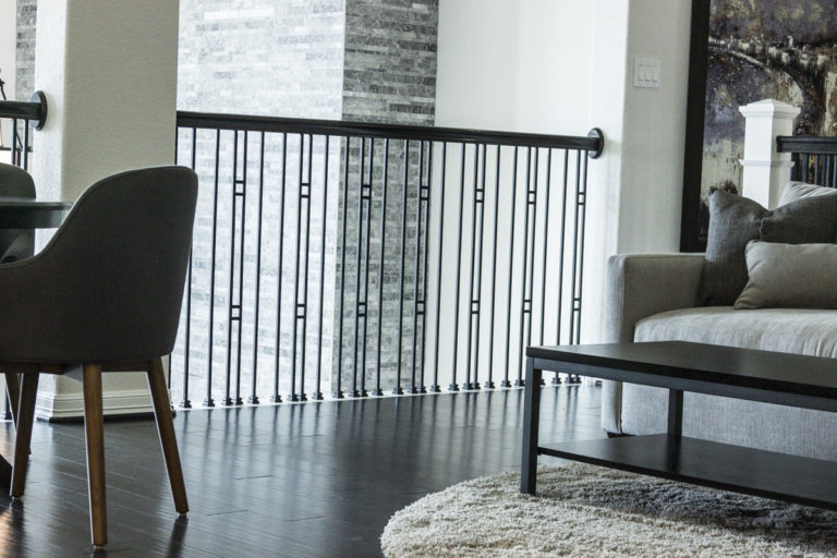 Modern square balusters by Ironwood Connection