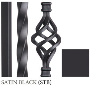 Satin Black finish sample