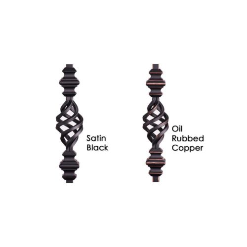 16.1.45-T Single Basket Hollow Iron Baluster - Image 3