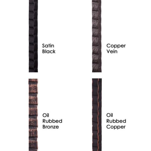 16.1.7 Plain Square Face Hammered Iron Baluster - Image 3