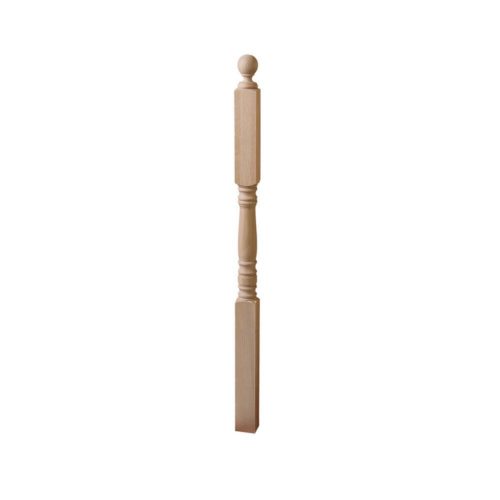 4305 Landing Newel 3″ x 54″ Newel Post – Red Oak