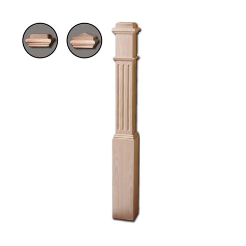 4691-FL - Fluted Box Newel