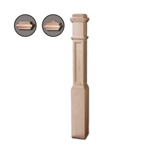 4691-FP - Recessed Panel Box Newel