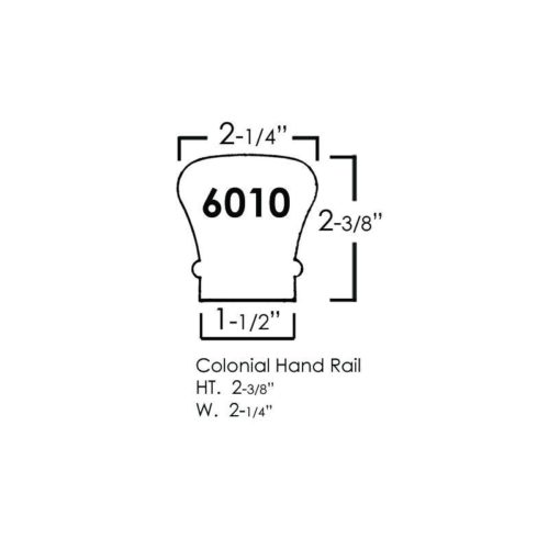 6010 Bending Handrail – 16 FT Wood Handrail - Image 3