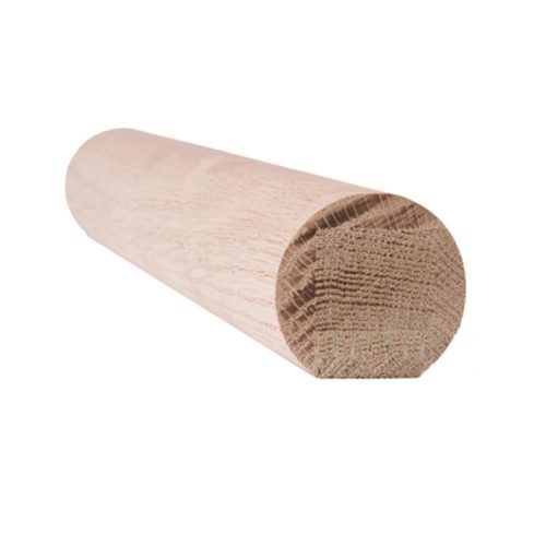 6040 Wall Rail Wood Handrail – Red Oak