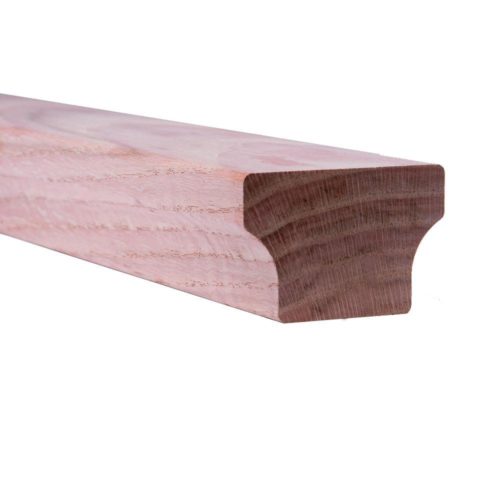 6084 Modern Wood Handrail – Red Oak