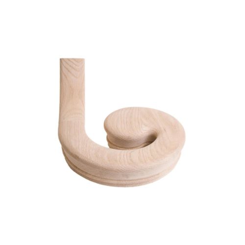 7235 Right Hand Volute Wood Handrail Fitting