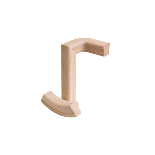 7276 2 Rise Right Hand Gooseneck Wood Handrail Fitting