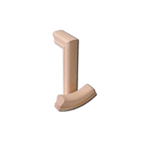 7299 2 Rise Straight Gooseneck Wood Handrail Fitting