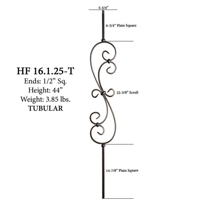 HF16.1.25T.jpg | Ironwood Connection | Stair & Railing Company