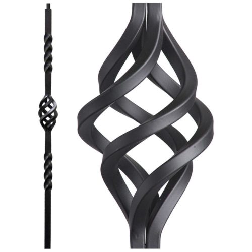16.5.5 Single Basket Iron Newel Post