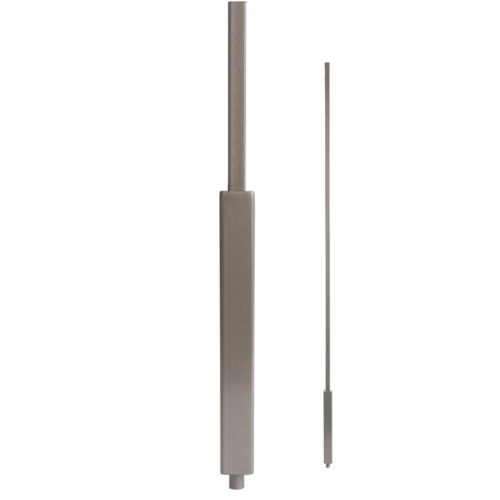 Foundation Iron Baluster - Ash Grey - 1/2" Sq. Baluster with 1" Sq. Base