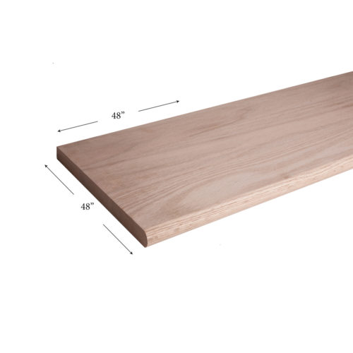 48″ x 48″ Bullnosed Stair Tread