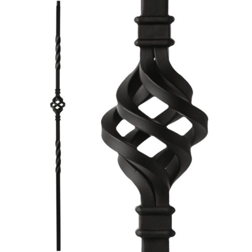 34.1.3-T MEGA Single Basket Hollow Iron Baluster