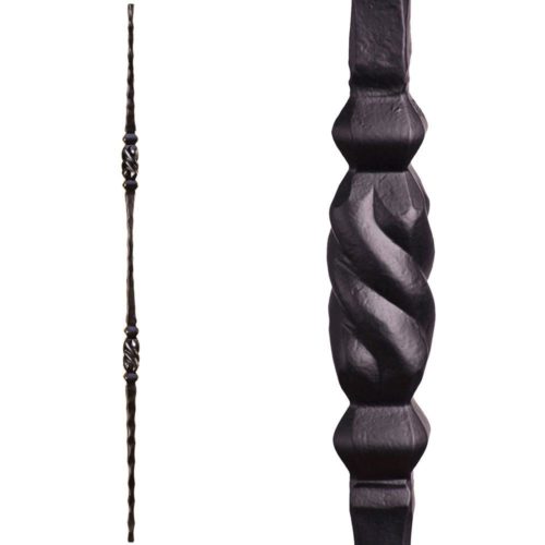 2.9.13 Double Twisted Knuckle Iron Baluster