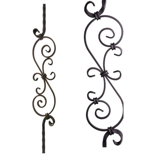 2.9.8 Large Spiral Scroll Iron Baluster