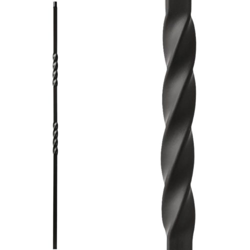 34.1.2-T MEGA Double Twist Hollow Iron Baluster