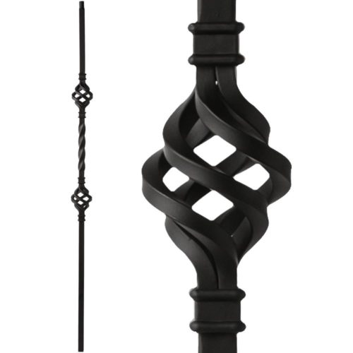 34.1.4-T MEGA Double Basket Hollow Iron Baluster