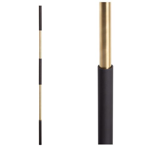 SoHo - Satin Black Base on Brass Baluster - Image 6