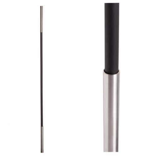 SoHo - Stainless Steel Base on Satin Black Baluster - Image 3