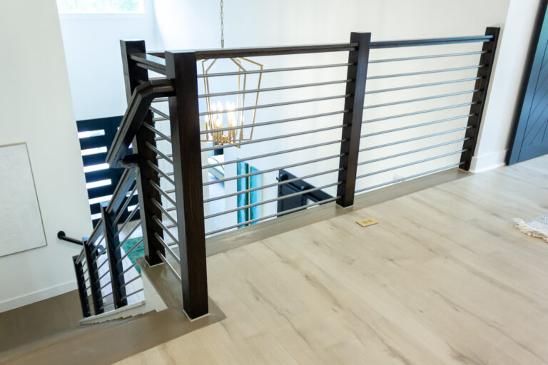 Horizontal bar railing by Ironwood Connection
