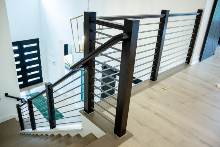 Horizontal bar railing by Ironwood Connection