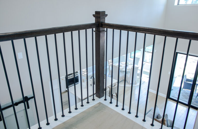Modern square balusters by Ironwood Connection