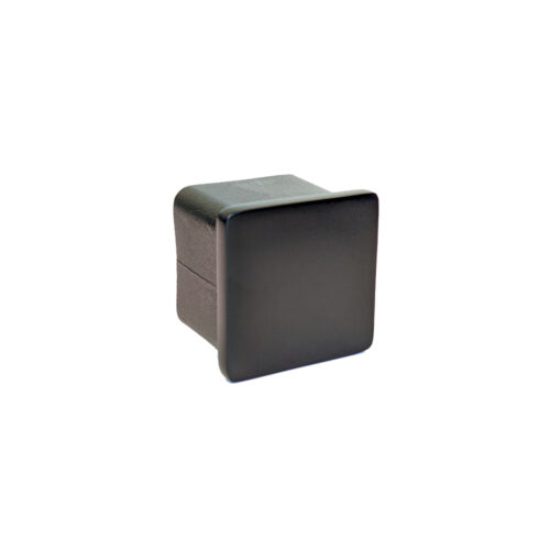 Flat End Cap for Square Rail – 40 x 40 x 2 mm – Satin Black