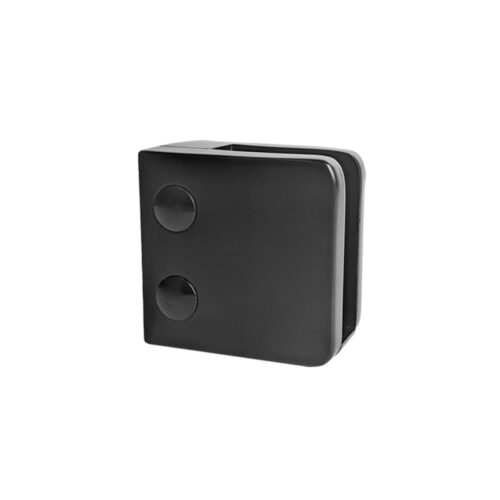 Glass Clamps for Flat Posts – Satin Black