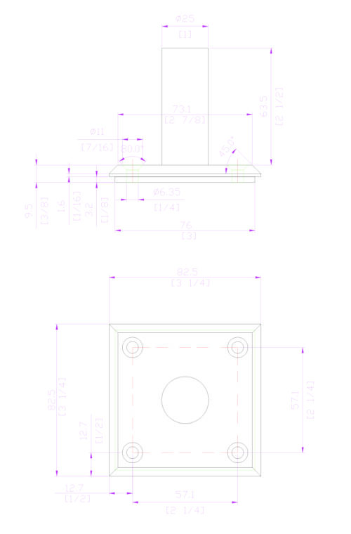 4000-CAP-S - Chamfered Cap with Stem - 3-1/4" - Image 6