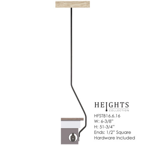 HFSTB16.6.16 – Angular Wall Mount Iron Baluster
