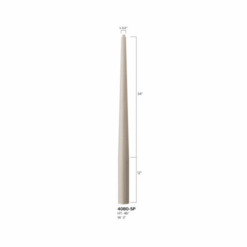 4080-SP - 3 x 46" Round to Round Stabilizer Newel