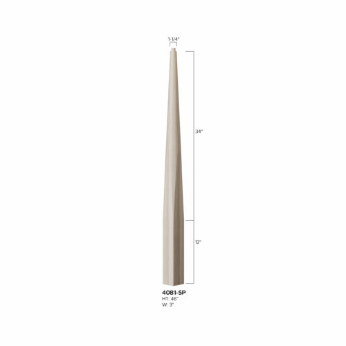 4081-SP - 3 x 46" Square to Round Stabilizer Newel