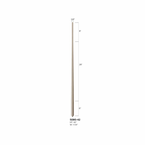 5080-42 - 1-1/4" x 42" Round to Round Baluster