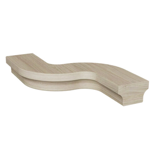 7422-R Right S-Turn Wood Handrail Fitting