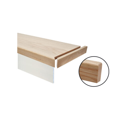 Young RetroCraft Mitered Return Tread Kit with Riser - Modern