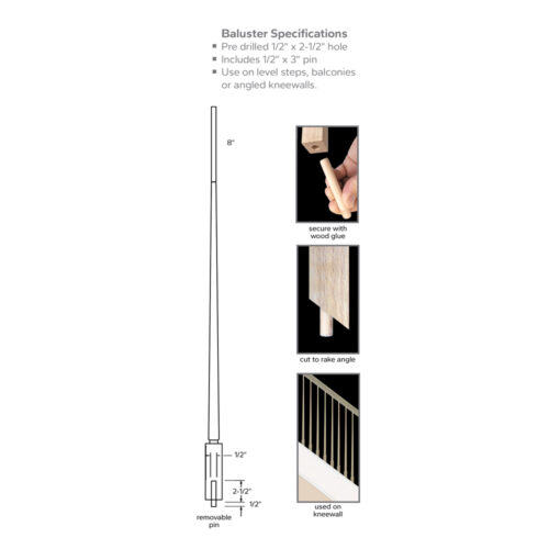 Baluster-Specs-Secondary.jpg | Ironwood Connection | Stair & Railing Company