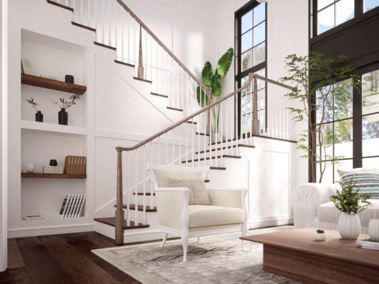 Röhe wood stair design by Ironwood Connection