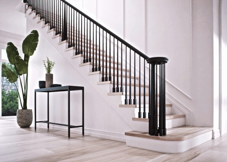 Röhe wood stair design by Ironwood Connection